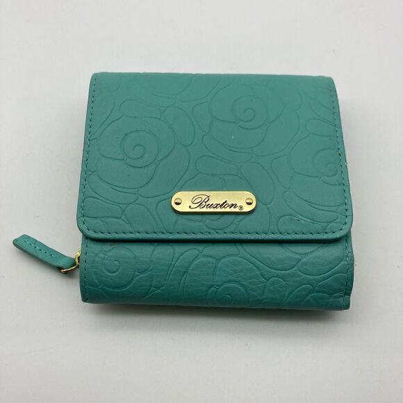 Buxton Aguamarine Genuine Leather French Wallet Like New - Picture 12 of 12